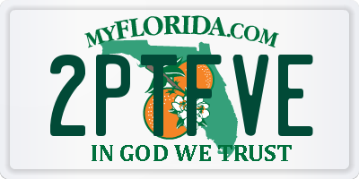 FL license plate 2PTFVE