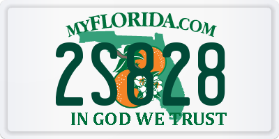 FL license plate 2S828