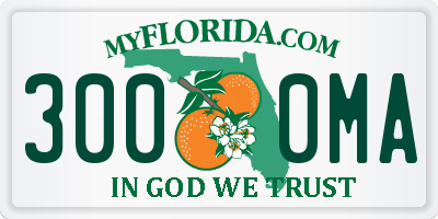 FL license plate 3000MA