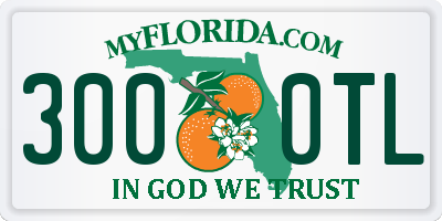 FL license plate 3000TL