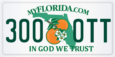 FL license plate 3000TT