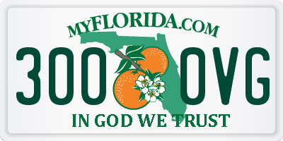FL license plate 3000VG