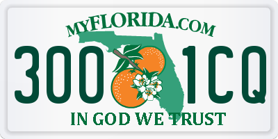 FL license plate 3001CQ