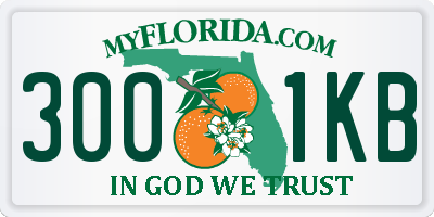 FL license plate 3001KB