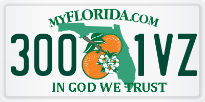 FL license plate 3001VZ