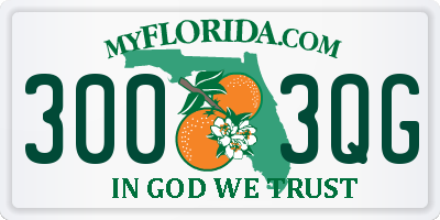 FL license plate 3003QG