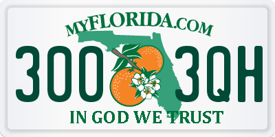 FL license plate 3003QH