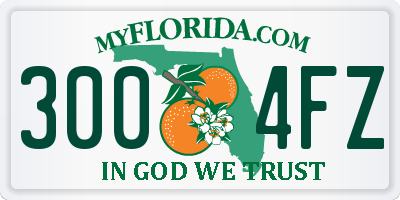FL license plate 3004FZ
