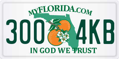 FL license plate 3004KB