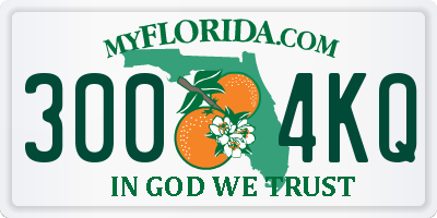 FL license plate 3004KQ