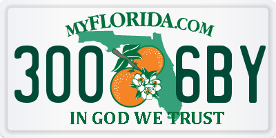 FL license plate 3006BY