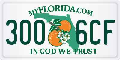 FL license plate 3006CF