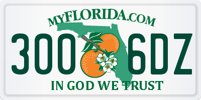 FL license plate 3006DZ