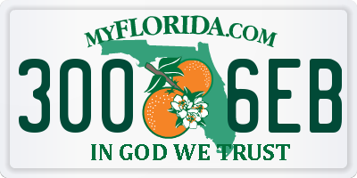 FL license plate 3006EB