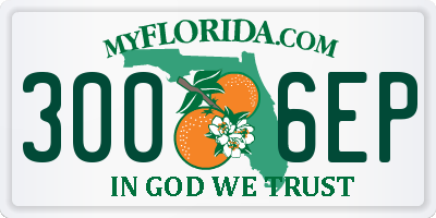 FL license plate 3006EP