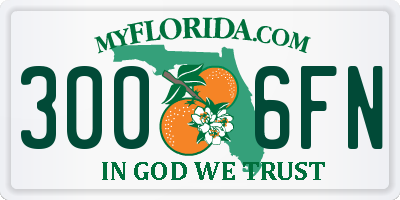 FL license plate 3006FN