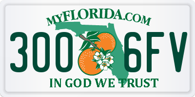 FL license plate 3006FV