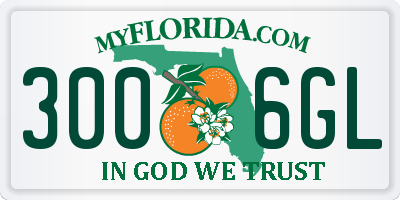 FL license plate 3006GL