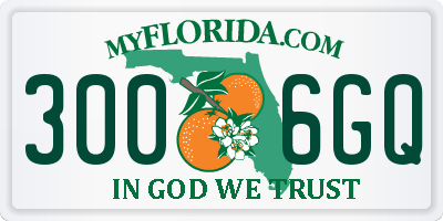 FL license plate 3006GQ