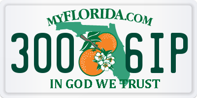 FL license plate 3006IP