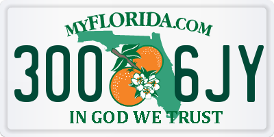 FL license plate 3006JY