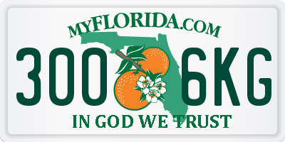 FL license plate 3006KG