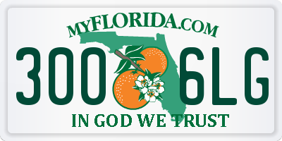 FL license plate 3006LG