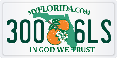 FL license plate 3006LS