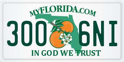 FL license plate 3006NI