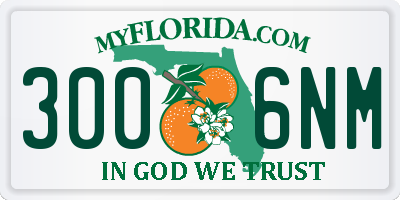 FL license plate 3006NM