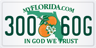 FL license plate 3006OG
