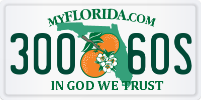FL license plate 3006OS