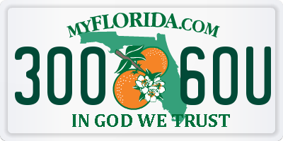 FL license plate 3006OU