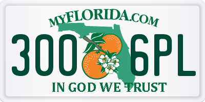 FL license plate 3006PL