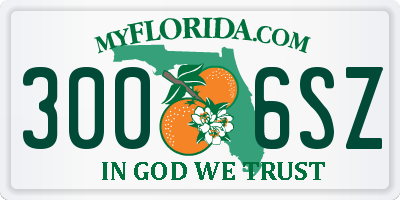 FL license plate 3006SZ
