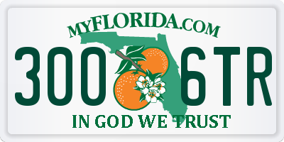 FL license plate 3006TR
