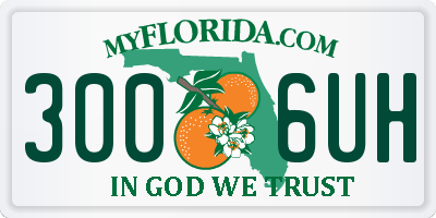 FL license plate 3006UH