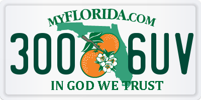 FL license plate 3006UV