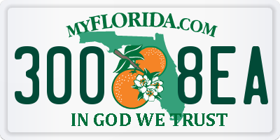 FL license plate 3008EA