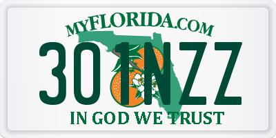 FL license plate 301NZZ