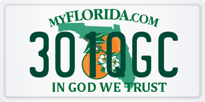 FL license plate 301QGC