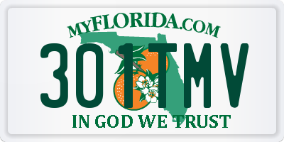 FL license plate 301TMV