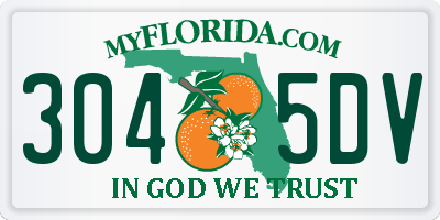 FL license plate 3045DV