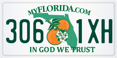 FL license plate 3061XH