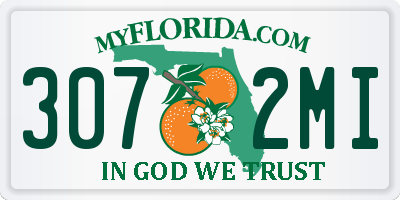 FL license plate 3072MI