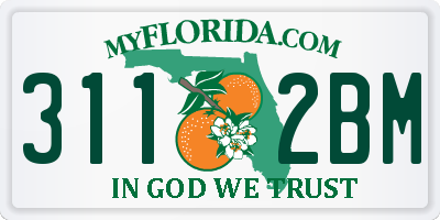 FL license plate 3112BM
