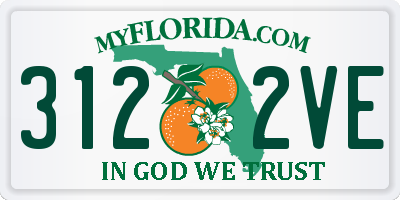 FL license plate 3122VE