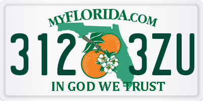 FL license plate 3123ZU