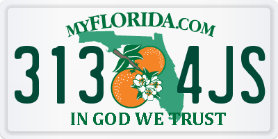FL license plate 3134JS