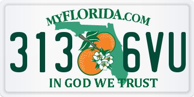 FL license plate 3136VU